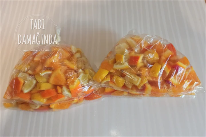 Buzlukta Portakal ve Limon Saklama