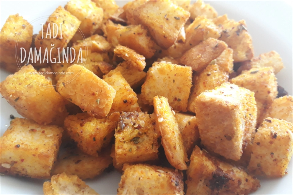 Baharatlı Kıtır Ekmekler (Kruton)