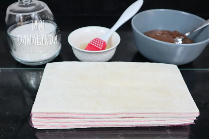 Kakaolu Fındık Kremalı Milföyler