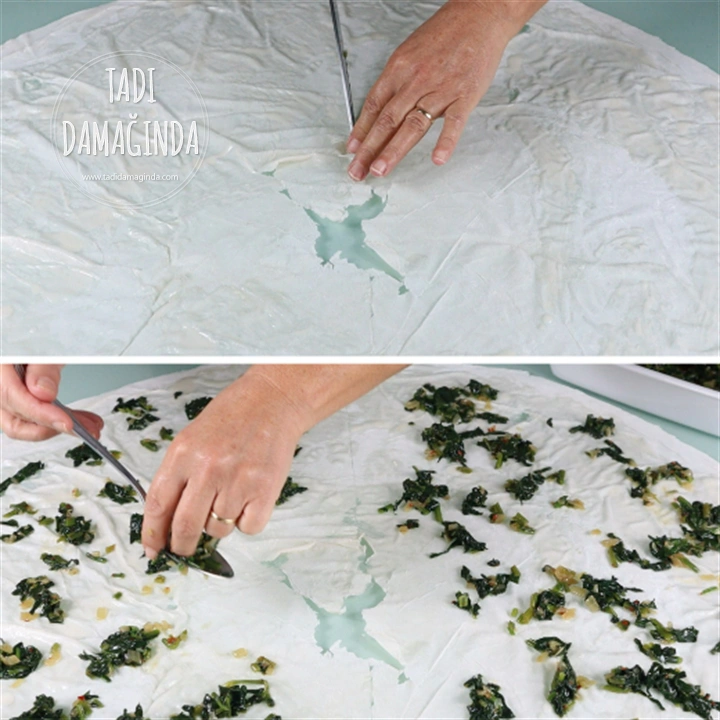 El Açması Tadında Ispanaklı Börek