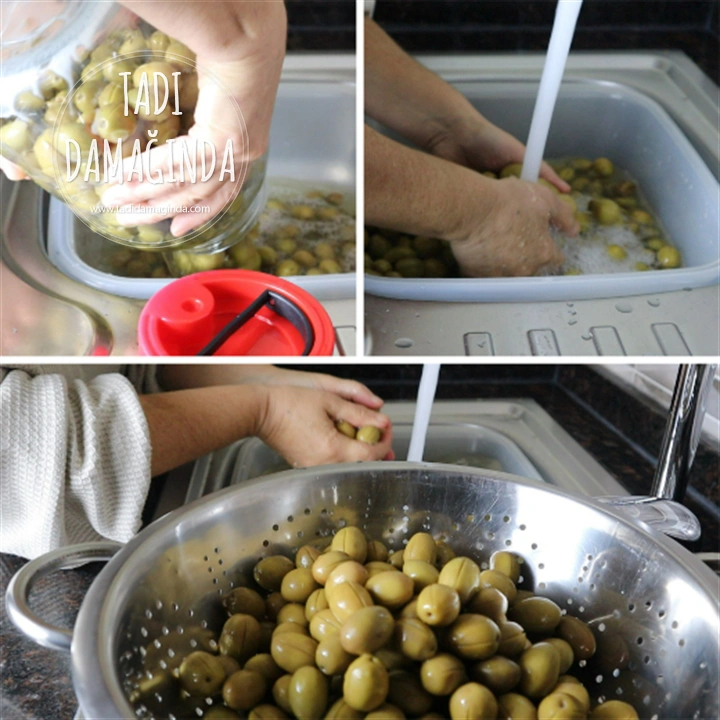 Çizik Yeşil Zeytin Yapımı