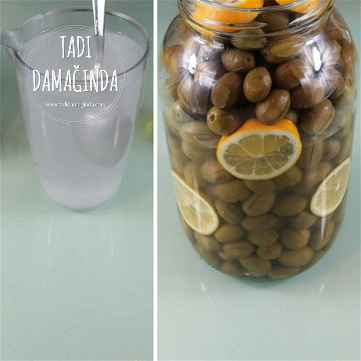 Çizik Yeşil Zeytin Yapımı