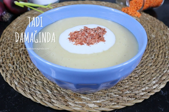 Bitkisel Sütlü Unsuz Mercimek Çorbası