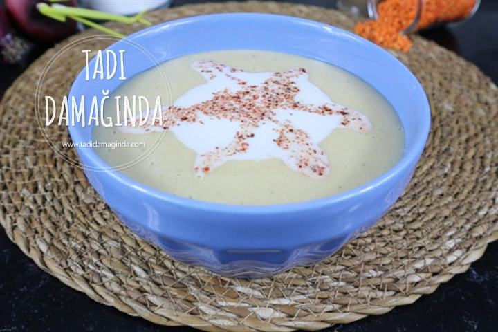 Bitkisel Sütlü Unsuz Mercimek Çorbası