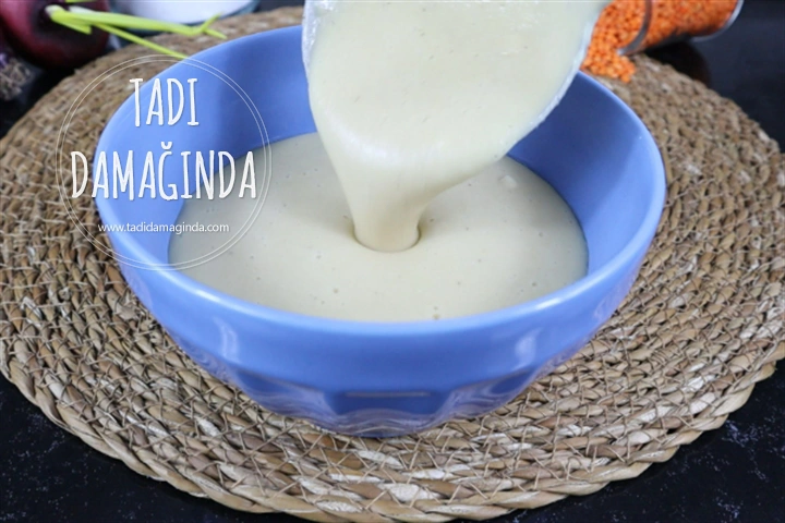 Bitkisel Sütlü Unsuz Mercimek Çorbası