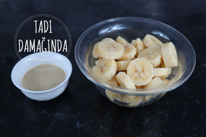 2 Malzemeli Tahinli Muz Dondurması