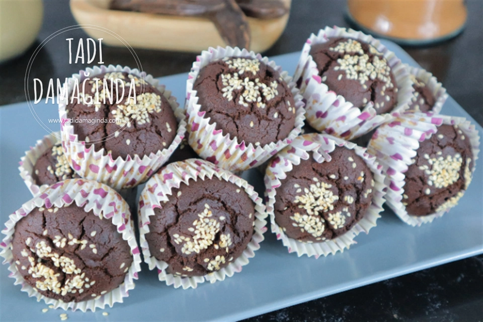 Keçiboynuzlu Cupcake (Rafine Şekersiz Glütensiz Vegan)