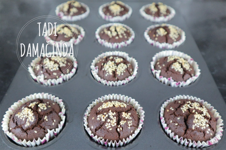 Keçiboynuzlu Cupcake (Rafine Şekersiz Glütensiz Vegan)