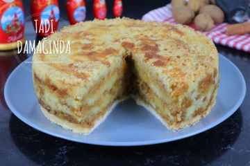 Hamursuz İrmikli Elmalı Pasta