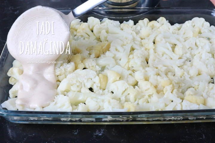 Laktozsuz Kazeinsiz Glütensiz Beşamel Soslu Karnabahar