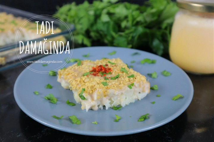 Laktozsuz Kazeinsiz Glütensiz Beşamel Soslu Karnabahar