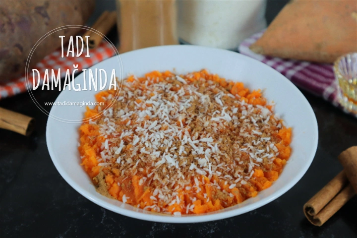 Tarçınlı Hindistan Cevizli Tatlı Patates Ezmesi