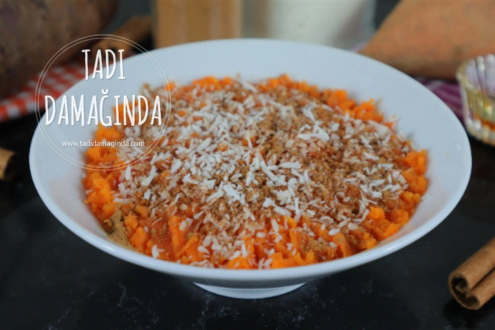 Tarçınlı Hindistan Cevizli Tatlı Patates Ezmesi
