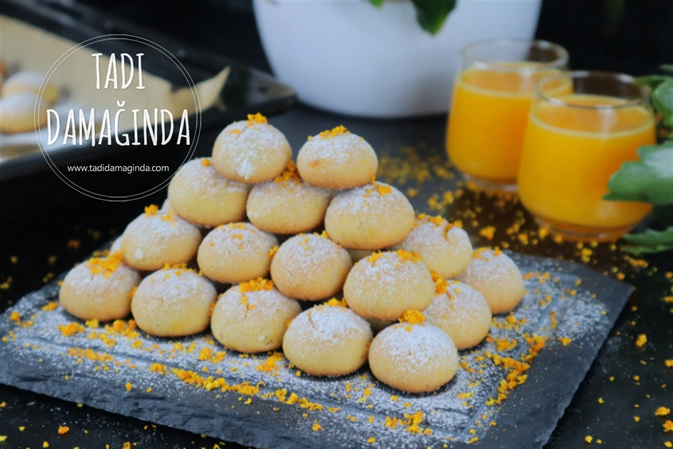 Lokmalık Portakallı Kurabiyeler