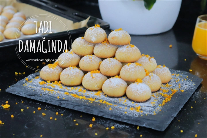 Lokmalık Portakallı Kurabiyeler