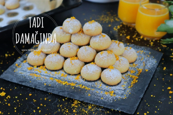 Lokmalık Portakallı Kurabiyeler