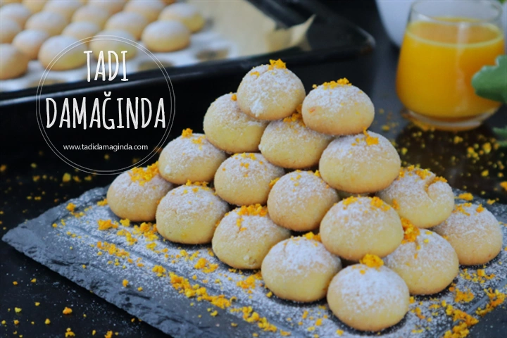 Lokmalık Portakallı Kurabiyeler