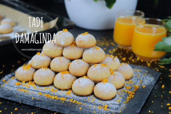 Lokmalık Portakallı Kurabiyeler