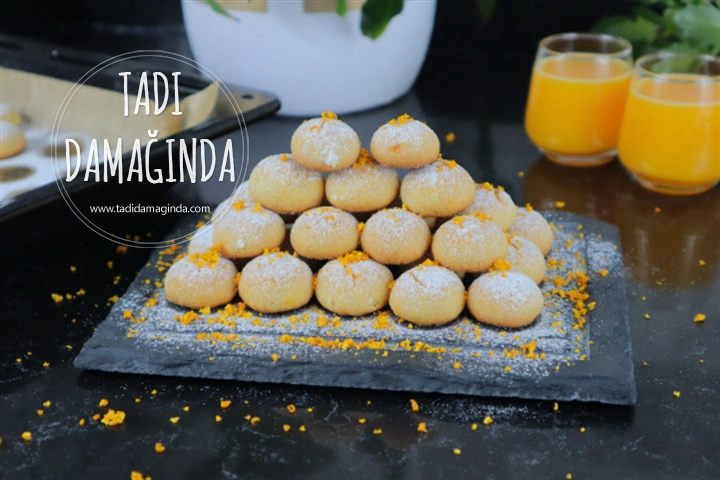 Lokmalık Portakallı Kurabiyeler