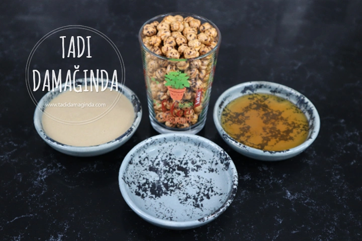 4 Malzemeli Helva Tadında Pişmeyen Leblebi Kurabiye (Unsuz Şekersiz)