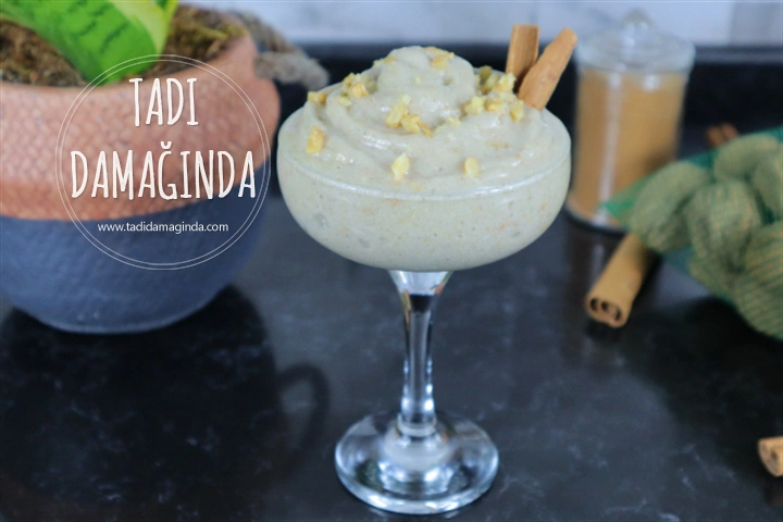 3 Malzemeli Cevizli Tarçınlı Muz Dondurması