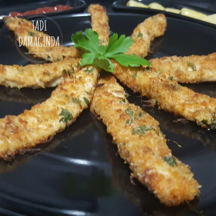 Fırında Kaşarlı Sarımsaklı Çıtır Tavuklar