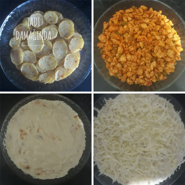 Beşamel Sos ile Patatesli Tavuk