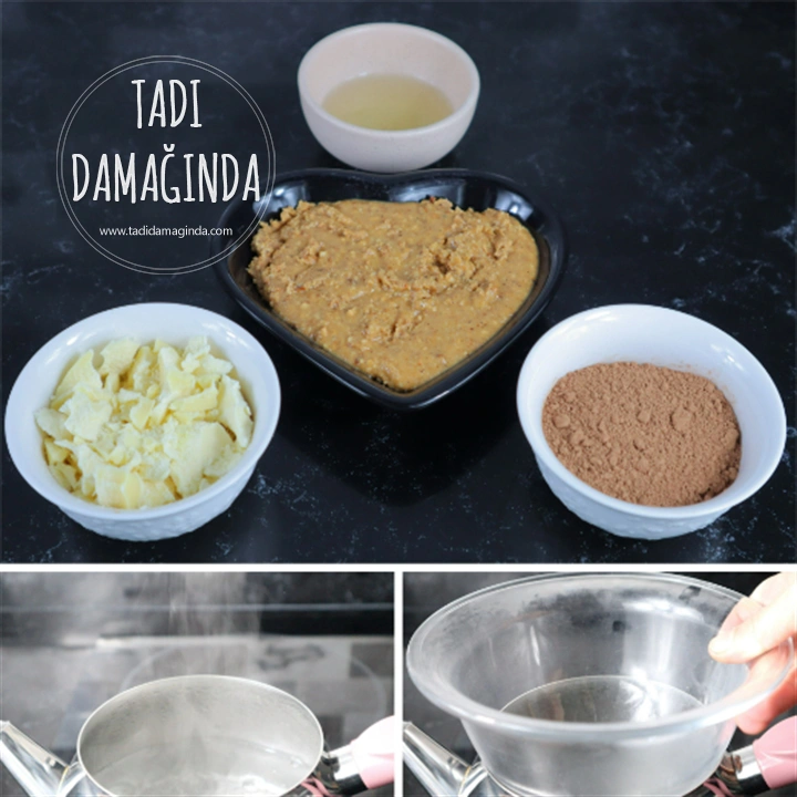 Ev Yapımı Rafine Şekersiz Fındık Ezmeli Bitter Çikolata