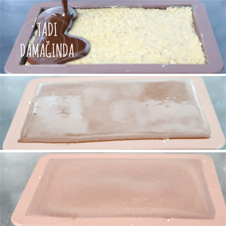 Ev Yapımı Rafine Şekersiz Fındık Ezmeli Bitter Çikolata