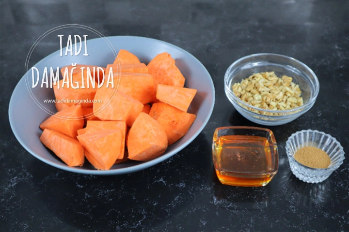 Tarçınlı Cevizli Tatlı Patates Topları