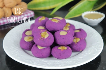 Tahinli Cevizli Mor Tatlı Patatesler