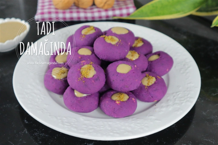 Tahinli Cevizli Mor Tatlı Patatesler