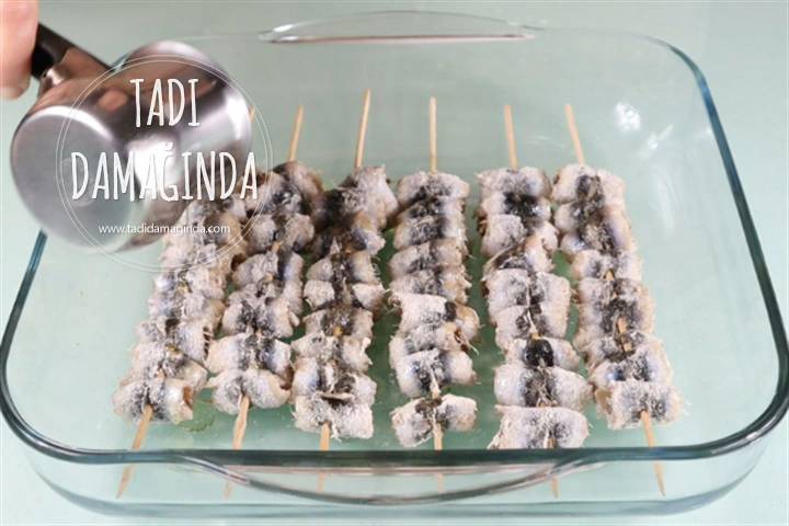 Fırında Hamsi Şiş (Mısır Unsuz)