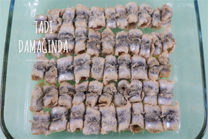 Fırında Rulo Hamsi (Mısır Unsuz)