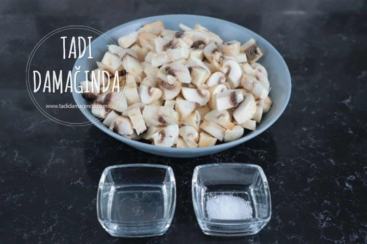 Avokadolu Mantarlı Tavuk Salatası