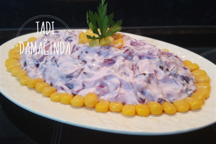 Mor Lahana Mezesi (Pişirmeden)