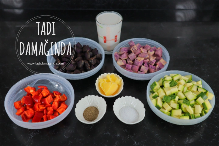 Karışık Mor Sebze Çorbası (Glütensiz Laktozsuz Kazeinsiz)