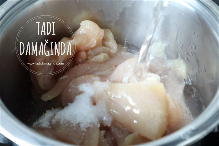 Yoğurtlu Tavuk Salatası (Yalancı Çerkez Tavuğu)