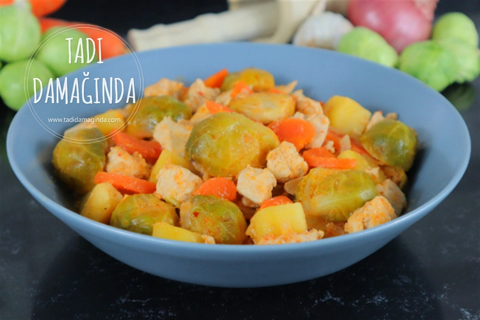 Tavuklu Brüksel Lahanası