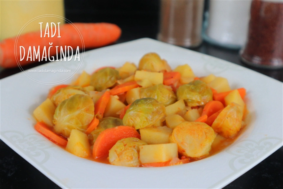 Havuçlu Patatesli Brüksel Lahanası