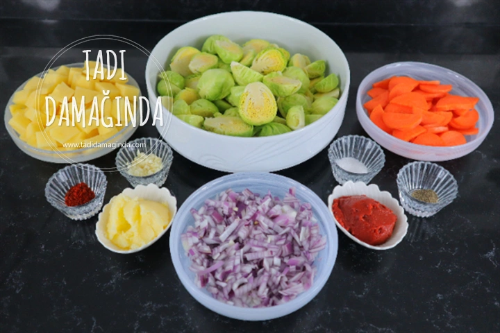 Havuçlu Patatesli Brüksel Lahanası
