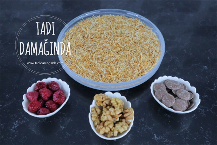 Kadayıf Kaplı Hindistan Cevizli Muhallebi Topları