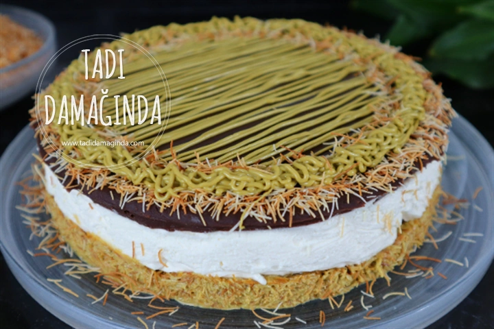 Antep Fıstıklı Kadayıflı Pişmeyen Cheesecake