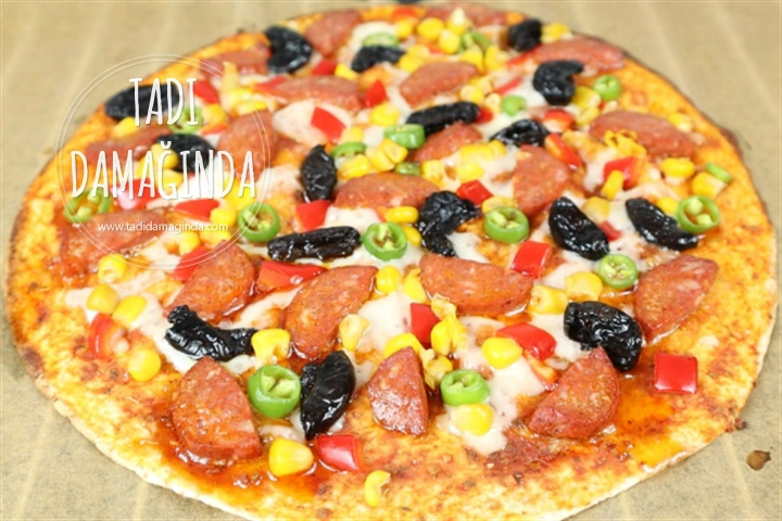 Kaşar Dolgulu Lavaş Pizza