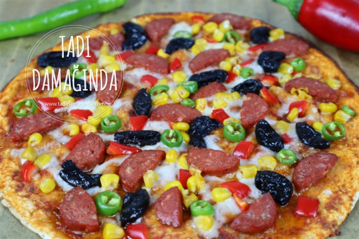 Kaşar Dolgulu Lavaş Pizza