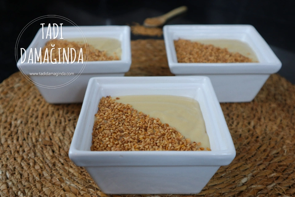 4 Malzemeli Tahinli Muhallebi