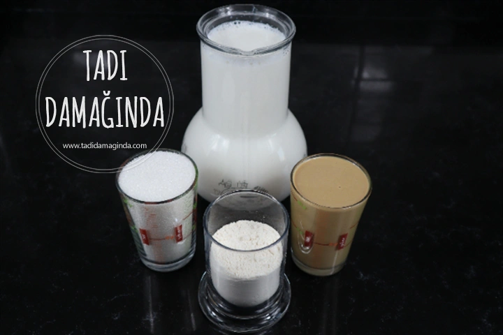 4 Malzemeli Tahinli Muhallebi