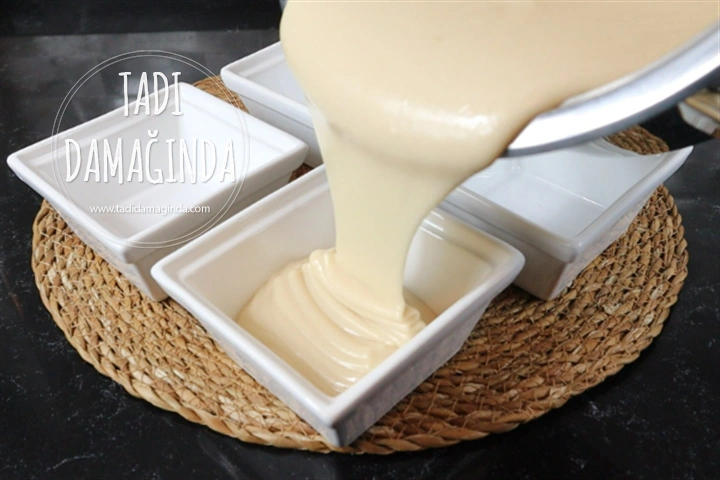 4 Malzemeli Tahinli Muhallebi