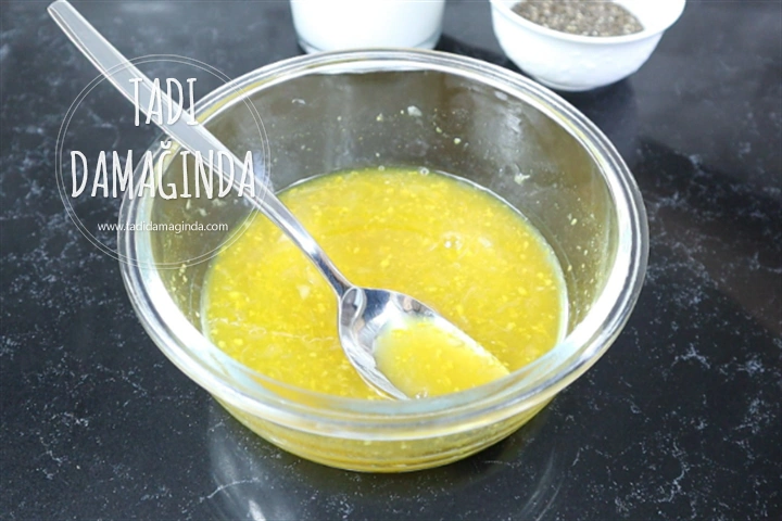 Limonlu Chia Puding (Laktozsuz Kazeinsiz Rafine Şekersiz)