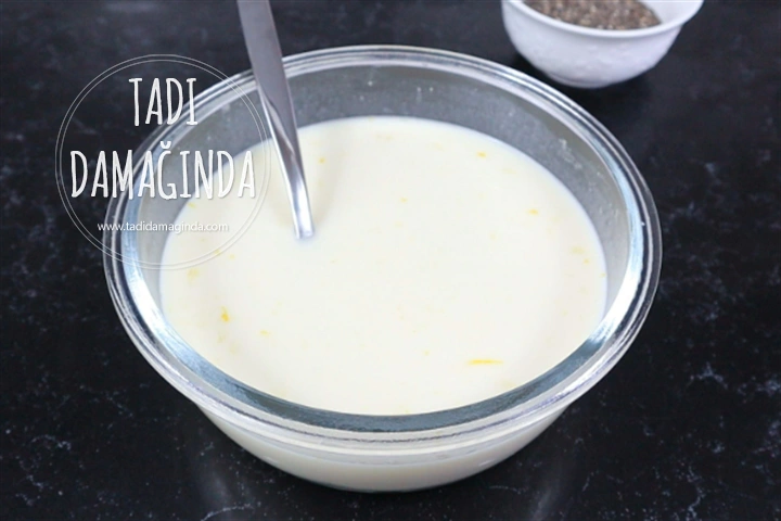 Limonlu Chia Puding (Laktozsuz Kazeinsiz Rafine Şekersiz)